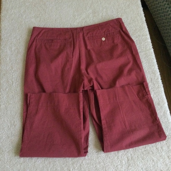 Vintage Y2K American Eagle Red Capri Pants - Sz 4 - Picture 5 of 12
